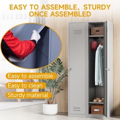 Metal Storage Cabinet School Locker Club Home Storage Lockers with Lockable Door