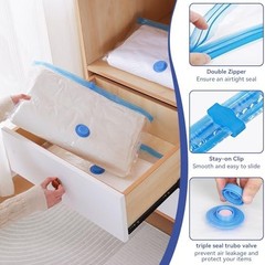 Vacuum Seal Bags 12 Pack with Rechargeable Electric Air Pump