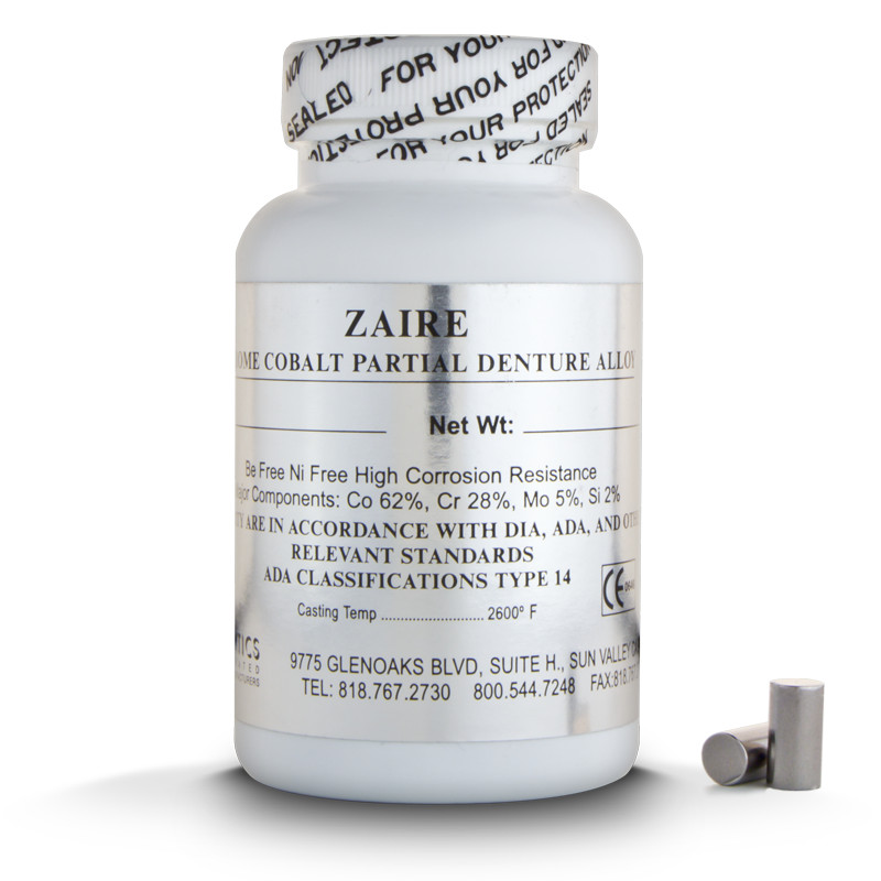 ZAIRE, Chrome Cobalt Base Partial Denture Alloy, 1 KG. pack, High Quality, US