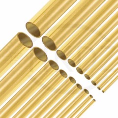 Brass Round Tube OD 0.8mm 0.9mm 1mm 1.2mm 1.5mm 2mm 3mm 4mm -19mm Lengths 300mm