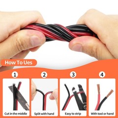 14 Gauge Wire, 14AWG Automotive Electrical Cord 50FT 2 Conductor Red Black 12…