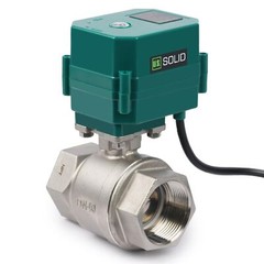 U.S. Solid 1 1/2 inch Motorized Ball Valve with US Plug Stainless Steel 110V AC