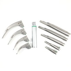 Cross Canada 16-012 LED Fiber Optic Macintosh and Miller Laryngoscope Set Combo