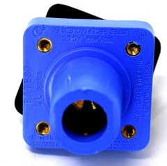Marinco Bates CL40FRB-BB-D Advance Devices CL Panel Mount Bar Female Blue New