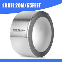 Aluminum Foil Tape 2″ x 65ft | 3.9 Mil High-Temp HVAC Tape for Ductwork & Vents