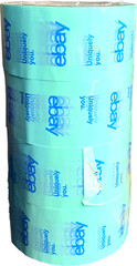4 Rolls eBay Branded Shipping / Packing Tape – 2″ x 75 yards, classic color