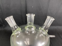CHEMGLASS 1000mL 3-Neck 24/40 European Style Taper Jacketed Flask CG-1576-08