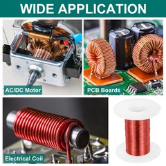 36 AWG Magnet Wire 2 oz Magnetic Coil Wire 155C(311F), Red,White