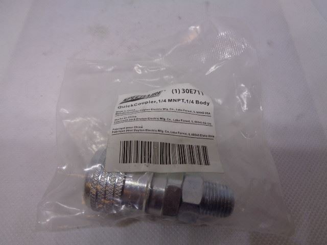 Speedaire 30E711 Quick Coupler, 1/4 MNPT, 1/4 Body – NEW