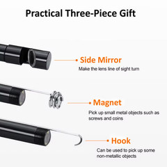 7.0MM TYPE-C Endoscope Camera IP67 Waterproof 6 LEDs Adjustable USB Android