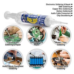 BEEYUIHF RMA No Clean ROSIN Soldering Flux Paste for Electrical 4PCS x 10mL