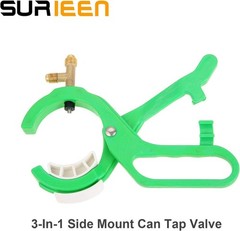 3-in-1 Side Mount Can Tap Valve | 1/4” SAE 1/2” Thread R134a Refrigerant Di…