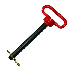 Red Vinyl Coated 3/4 Inch Hitch Pin 9-1/2 Inch Overall Length Grade 5 Perform…
