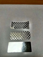 100 CHROME TAMPER EVIDENT SECURITY VOID LABELS-WARRANTY PROTECTION BARCODE