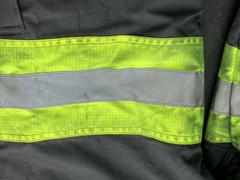 2023 Refrigi Wear 7250R Overalls Mens Large Gray High-visibility Reflective Tape