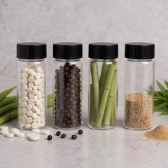 100pcs 30ml Glass Vials w/ Caps Clear Sample Vials Lab vials Liquid Small Vials