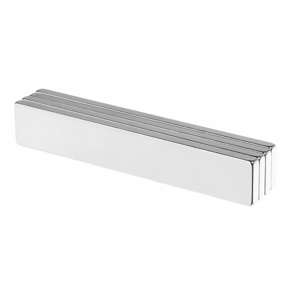 3 x 1/2 x 1/8 Inch Neodymium Rare Earth Bar Magnet N52 (4 Pack)