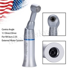 Contra Angle Slow Low Speed Handpiece Push Botton 1:1 Gear USA YAD Dental