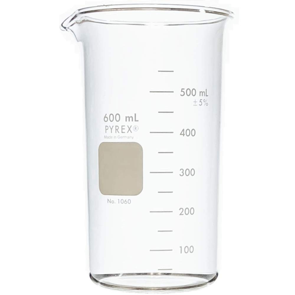 Pyrex Berzelius Tall Form 600 mL Beaker Graduated (Single)