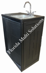 Portable Hand Wash Sink with Hot and Cold Water with NSF Parts 110V ( Side Sink)