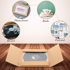 10 Sets Vinyl Record Mailers Album Shipping Boxes Corrugated Cardboard Kraft LP