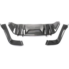 Rear Bumper Diffuser for Mustang 2015-2017 Spoiler Splitter Carbon Fiber