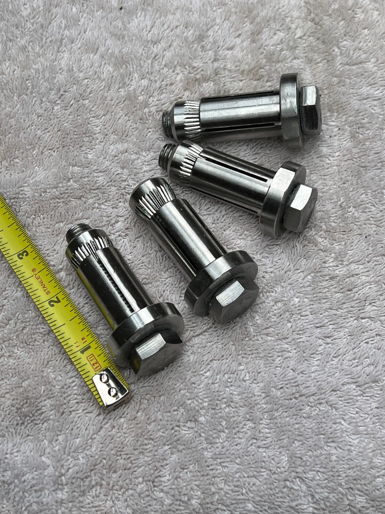 {4} LOT * Lindapter M12 HB * 3/4″ x 2-3/4″ Hollo-Bolt * STAINLESS STEEL* LHBM12