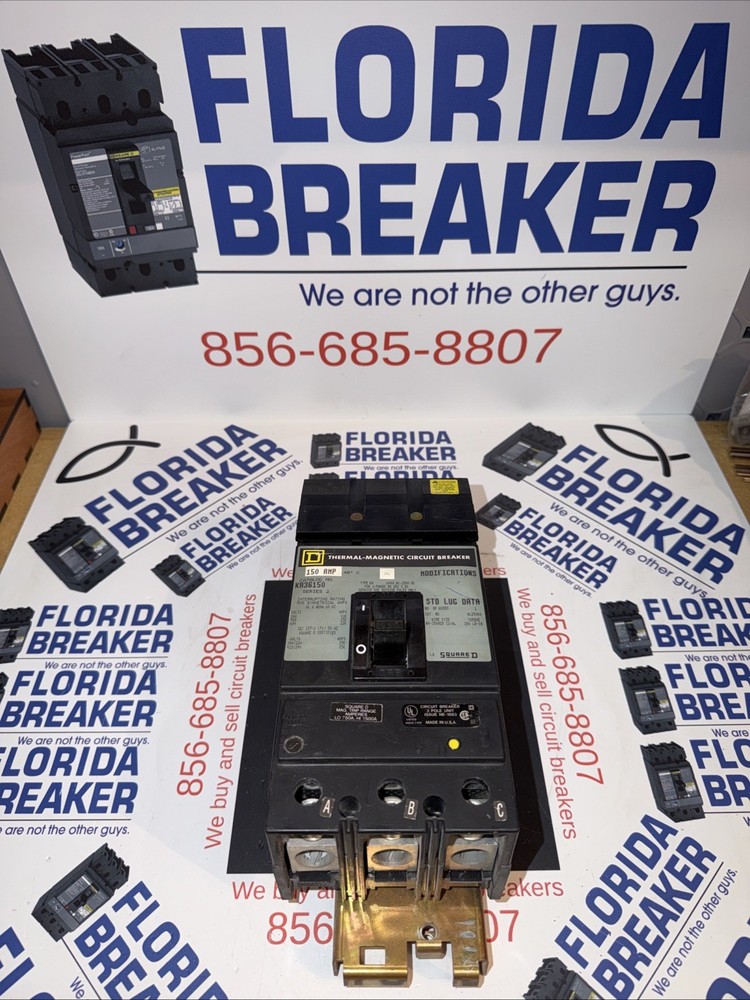 Square D KA36150 3 Pole 150 Amp 600V 3-Phase Circuit Breaker 3P 150A I Line