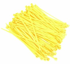 Fluorescent Self Locking Zip Tie Nylon Cord Wrap Weather Resistant Wire Cable