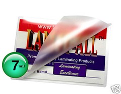 LAM-IT-ALL 7 Mil File Card Hot Laminating Pouches 3-1/2 x 5-1/2 [100/pack] Clear