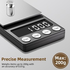 Digital Coin Scale, Gram Scale 0.01G Accuracy for Coin Collectors, Bank Tellers