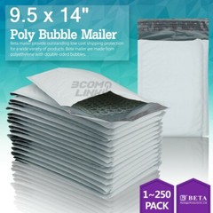 #4 9.5×14 (9.5×13) Poly Bubble Mailer Padded Envelope Shipping Bag 25,50,100 Pcs
