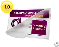 500/pack 10 Mil School ID Cards Hot Laminating Pouches 2-1/2 x 3-5/8 Clear