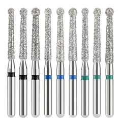 AZDENT Dental FG Diamond Burs for High Speed Handpiece Friction Grip