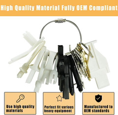 21-Piece Dispenser Key Set for Various Paper Towel & Soap Dispensers