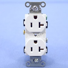 10 Hubbell White COMMERCIAL Duplex Receptacle Outlets NEMA 5-20 20A 125V CR20WHI