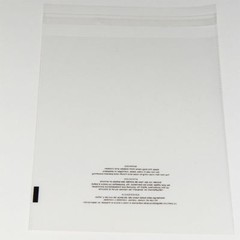 100 10×13 Poly Bags Resealable Suffocation Warning Clear Merchandise 1.5 mil