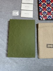 Authentic Gucci Luxury Notebook Journal Geometric G Red Blue New With Gift Box