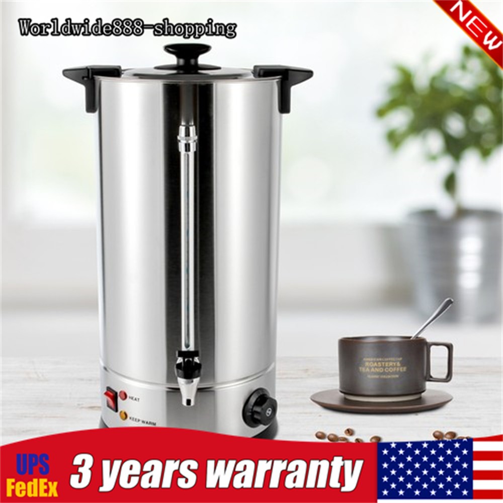 Electric 6.6gal Catering Hot Water Boiler Commercial Coffee Tea Urn Stainless