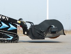 TYPHON STOMP X1300 & STOMP 509 Pickup Sweeper Broom Mini Skid Steer Attachment