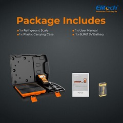 Elitech Refrigerant Charging Scale 220LBS HVAC Freon Recovery Scale LMC-100A+