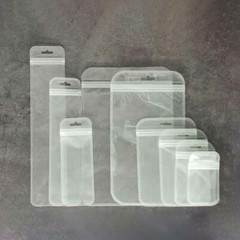 Clear/Frosted/Striped/White Flat Plastic QuickQlick™Storage bags for Craft Items