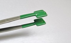 Specialty Tweezers PVC Coated Forceps Flat Tips Safe Rubber NON Marring Holding