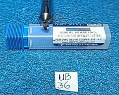 GW .290 3FL .100 WIDE 2.50 OL RHC-LHS R.03 KEYWAY CUTTER PER DWG 2 PCS