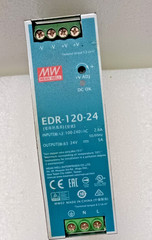 Mean Well EDR-120-24 AC-DC Industrial DIN Rail Power Supply (FREE SHIPPING)