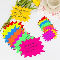 160pcs Assorted Fluorescent Labels – Eye-catching Retail Sale Signs (6.4×4.8in)
