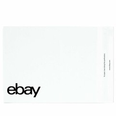 25 eBay Brand 6.25″ x 8.5″ Polymailer Shipping ENVELOPES No padding – Black Logo