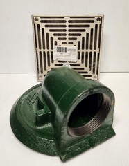 3″ FLOOR DRAIN,BODY ASSEMBLY WHIT THREADED SIDE OUTLET-WHIT 8S NIKALOY STRAINER