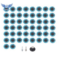50Pcs P80 2 inch roll Lock Quick Change Discs Set Sanding Discs with 1/4″ Holder