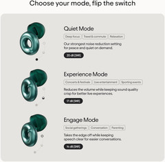 Switch 2 Adjustable Ear Plugs 3 Relief Modes for Ultimate Control | Flexible Noi